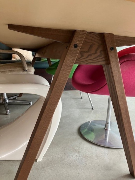 Image 1 of Walnut Dining Table (veneer) Ikea Stockholm