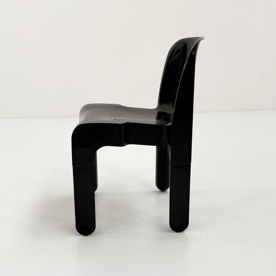 Image 1 of Chaise Universale Modèle 4867 noire par Joe Colombo pour Kartell, années 1970