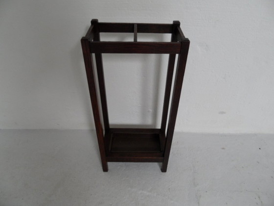 Image 1 of Antiek eiken paraplubak