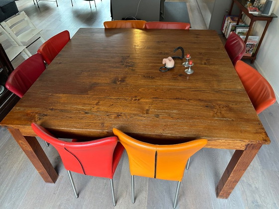 Image 1 of Quadratischer Esstisch aus massivem Teakholz