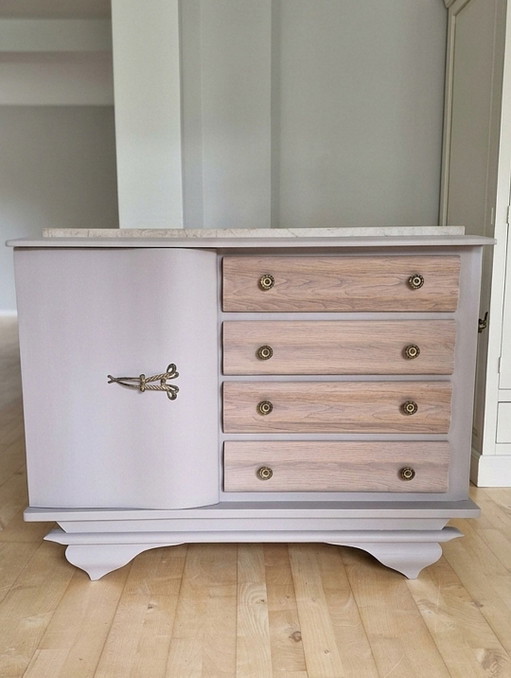 Restyled 1930s sideboard buffet cabinet