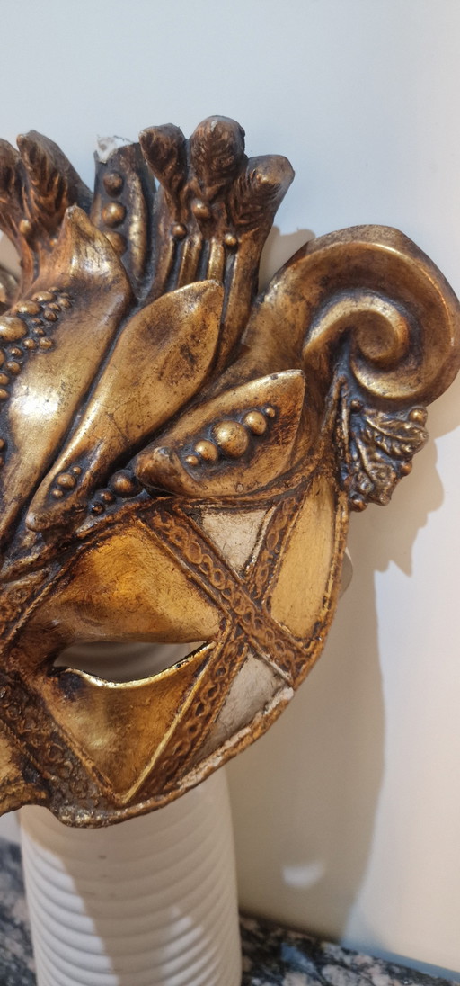 Exclusive Venetian Baroque Mask - Handmade & Signed by Sandro Becucci