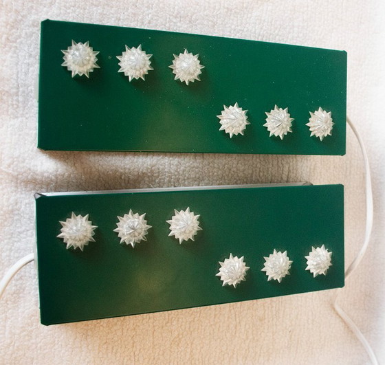 Image 1 of Lampes Herda vintage « étoile » de 1970, 2 pièces