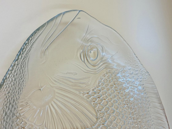 Image 1 of Servicio de pescado de cristal Arcoroc: 1 bandeja + 6 platos