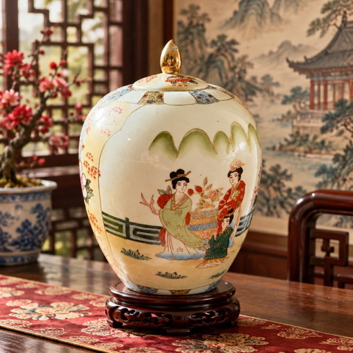 Beautiful Chinese Porcelain Vase With Lid – vazen