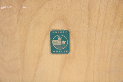 Scandinavische Teak Secretaire van Børge Mogensen voor Søborg Møbelfabrik, 1960