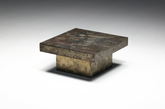 Image 1 of Tavolino brutalista in acciaio, Francia, anni '70