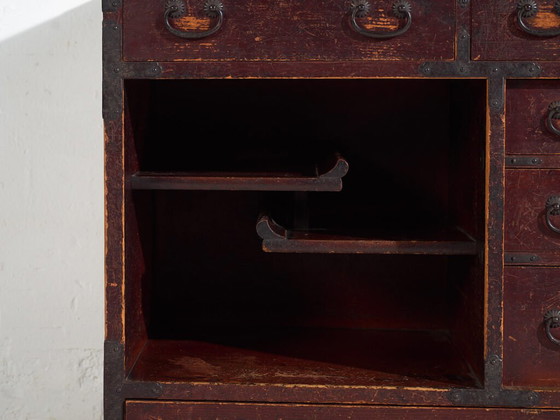 Antique Japanese cedarwood choba-dansu, Meiji/Taishō period (c. ) #45 – Chest of drawers, Cast Iron (photo 25 of 40)