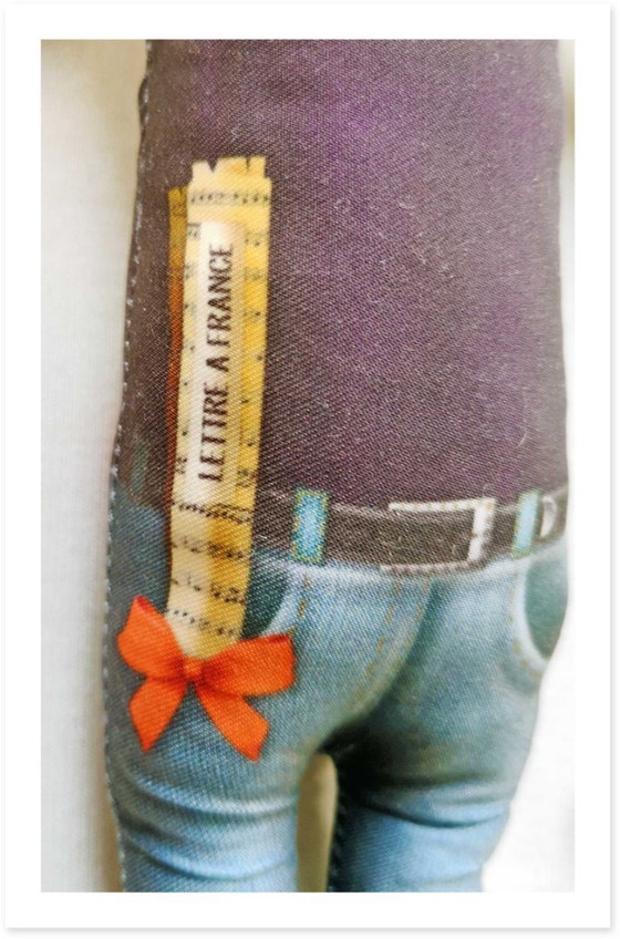 Image 1 of Cadeau Michel Polnareff | Décoration icône française | Poupée de collection artiste chanteur | Cadeau pour mélomane