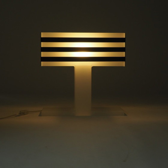 Image 1 of Modernist Plexiglas Table Lamp