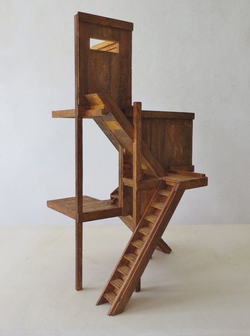 Eric van Solm - ´Die Existenz´ – beeldhouwkunst, Wood