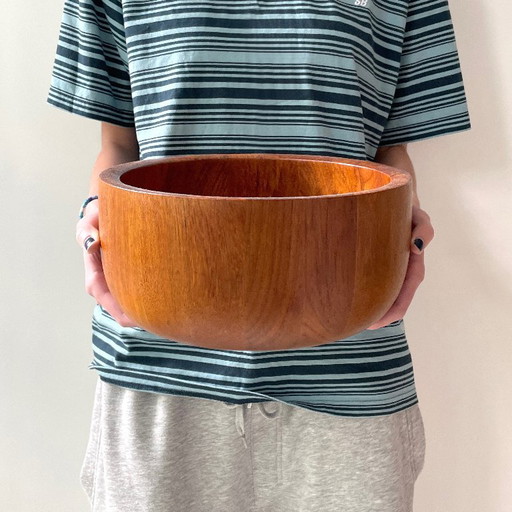 Ciotola XXL in Teak Mid Century Nissen Bowl Anni '60 Vintage Scandi – schalen, Wood (photo 2 of 22)