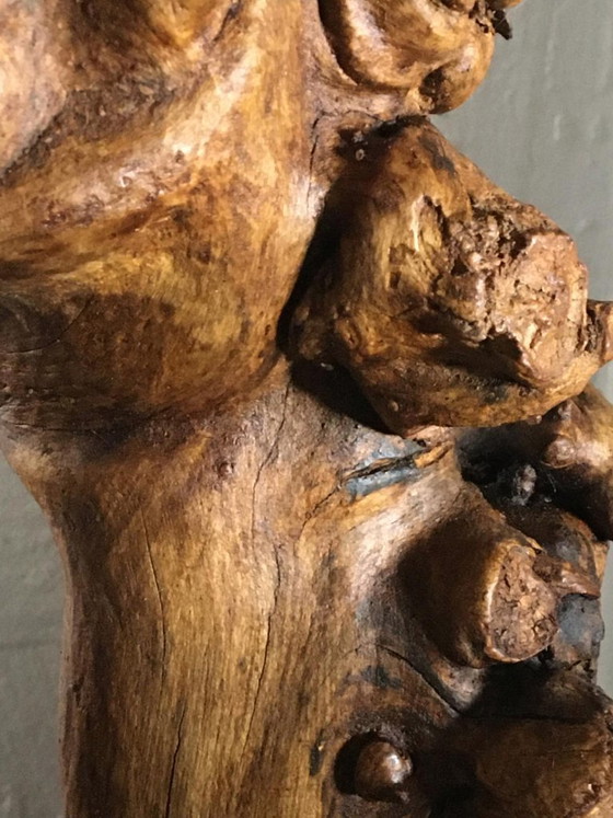 Sculture in legno organico chiamata "Doble Impulso", Marrone, Organic Modern (foto 5 di 12)
