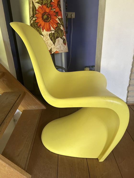 Image 1 of Vitra Verner Panton sgabello design gele