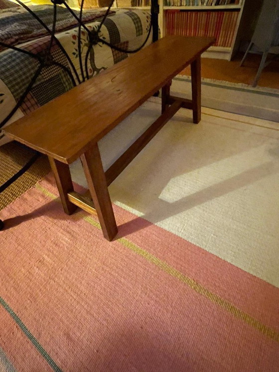 Image 1 of 2 robuste panchine di legno