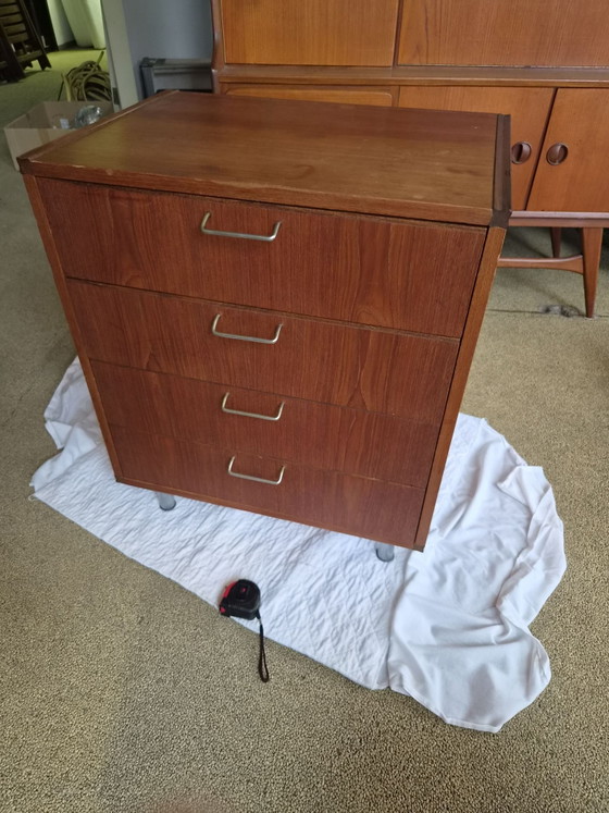 Commode Pastoe originale ‘Made to Measure’, Cees Braakman (Années 60), Bois, Marron (photo 11 sur 12)