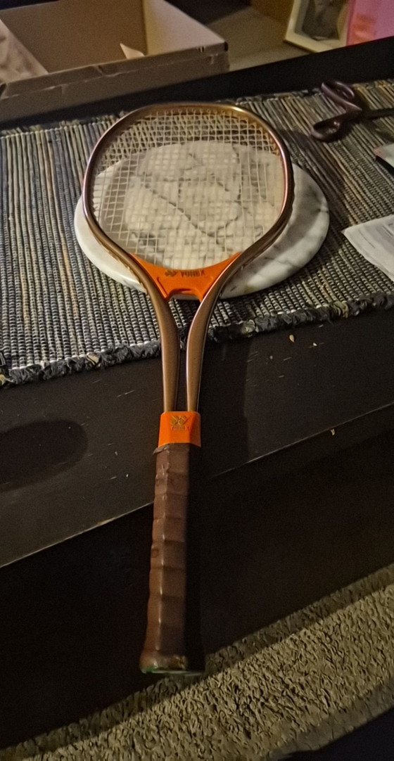 Vintage yonex 🎾, Decoratieve objecten, Leer, Metaal, Bruin (foto 5 van 6)