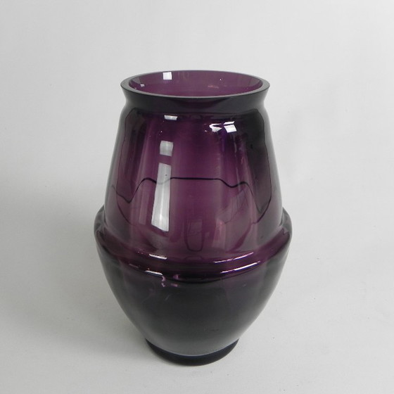 Image 1 of Jarrón Art Déco Kristalunie Maastricht, modelo Acorn de Willem Jacob Rozendaal, 1931