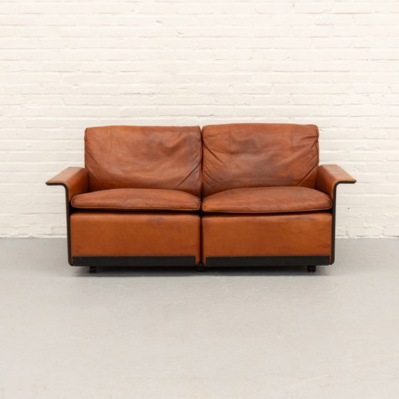 Dieter Rams Vitsoe Tweezitsbank 70's – 2 zitsbanken, Plastic, Leather (photo 5 of 11)