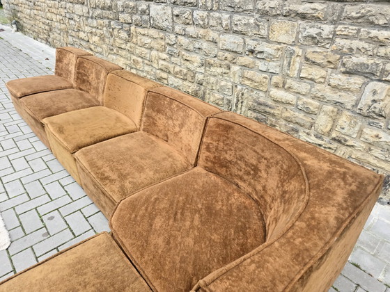 Image 1 of Modulaire bank, vintage jaren 60/70, banken, fauteuils, zitgroep in mid-century stijl, suite, sofaset