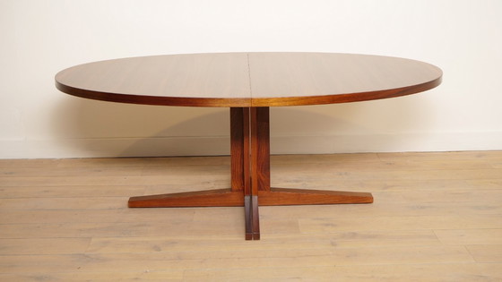 Image 1 of Table de salle à manger ovale vintage | XXXL | Bois de rose | Extensible | 189 - 336 cm cm cm