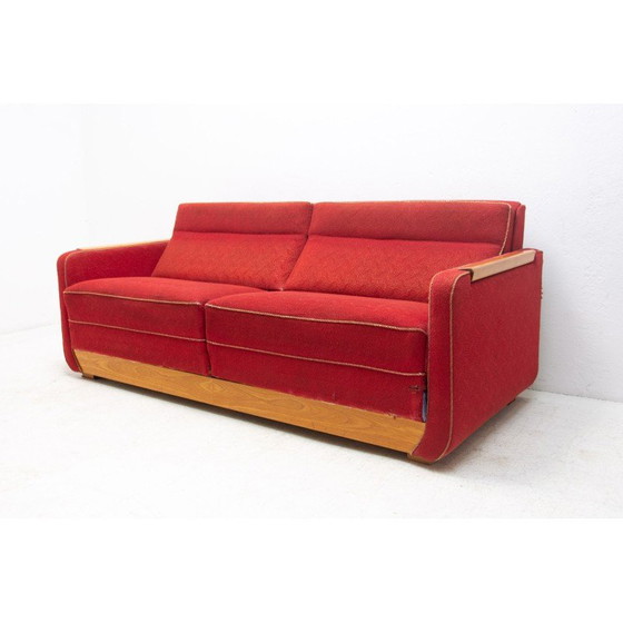 Image 1 of Mid century folding sofabed, Czechoslovakia 1950s