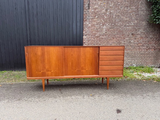 Credenza TEAK Henry Rosengren Hansen mod.38 1958 – Brande Møbelindustri, Credenze, Legno (photo 3 of 11)