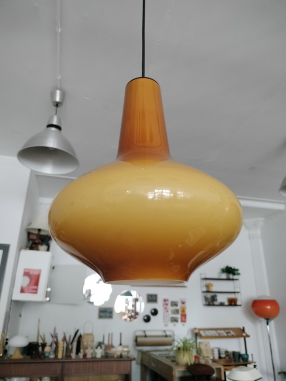 Image 1 of Suspension design vintage en verre italien, Massimo Vigneli, Veninii