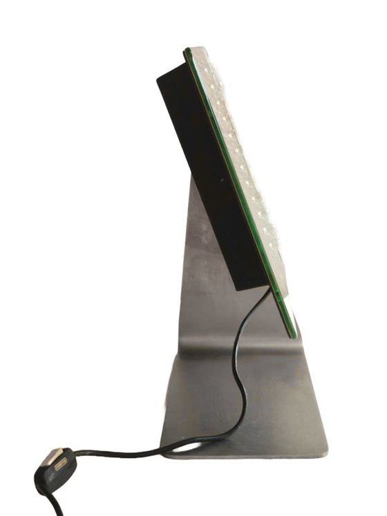 Gino Sarfatti design Arteluce anni '70 monumentale specchio da tavolo architettonico illuminato – Metallo (photo 9 of 15)