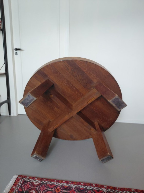 Image 1 of Runder Couchtisch aus Holz, 99 cm