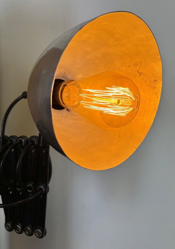 Image 1 of Industriële Midcentury Schaar Wandlamp, Jaren 50