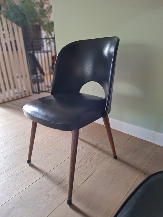 Image 1 of Set of 4 vintage design dining room chairs from the 1950s