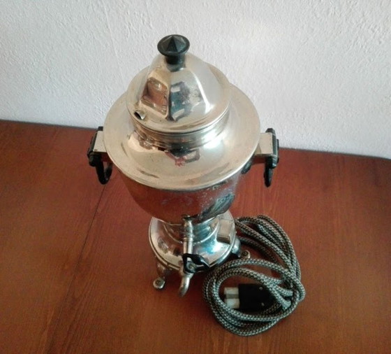 Image 1 of Samovar électrique russe vintage, théière en métal