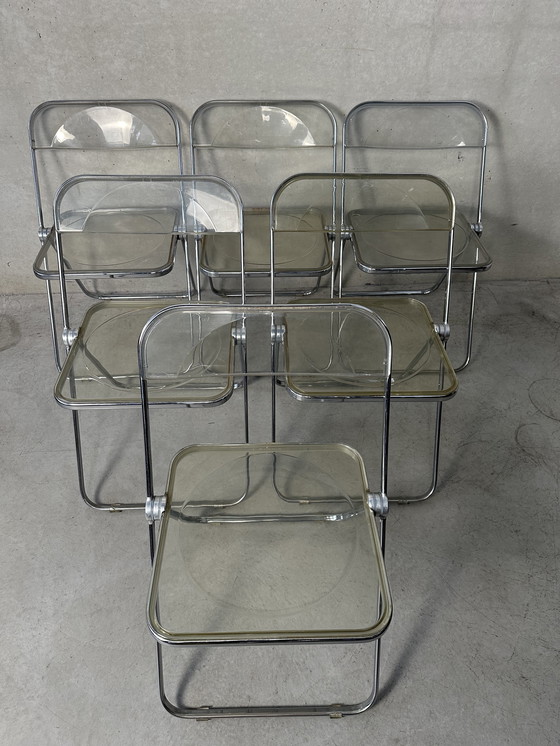 Image 1 of 6x Sedia Pieghevole Plia Design - Giancarlo Piretti - Anonima Castelli