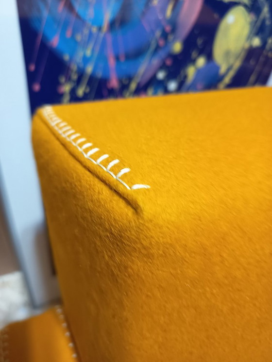 Image 1 of CASSINA Paire de fauteuils Utrecht 637 NEUF 2026 en laine KVARD Moutarde par Gerrit Rietveld