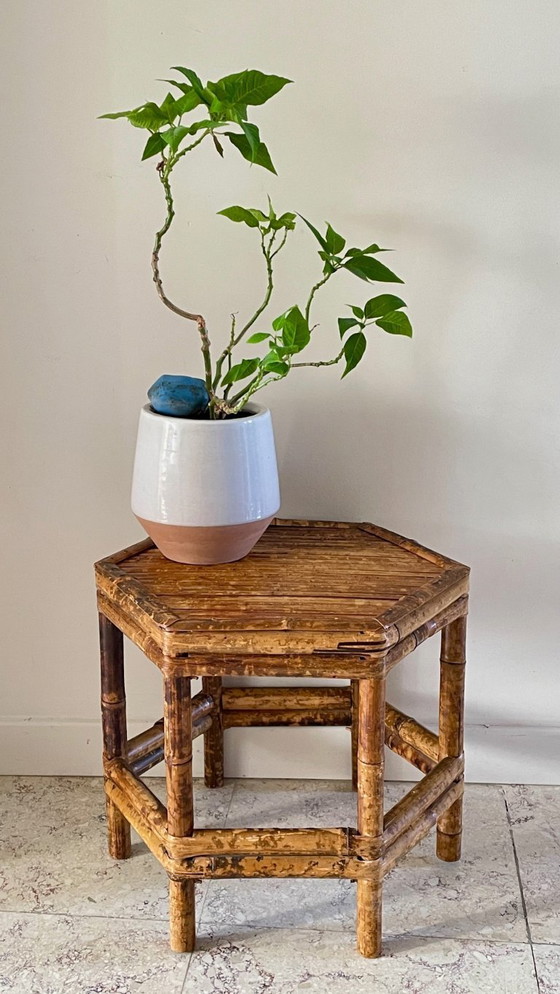 Image 1 of Vintage bamboo coffee table