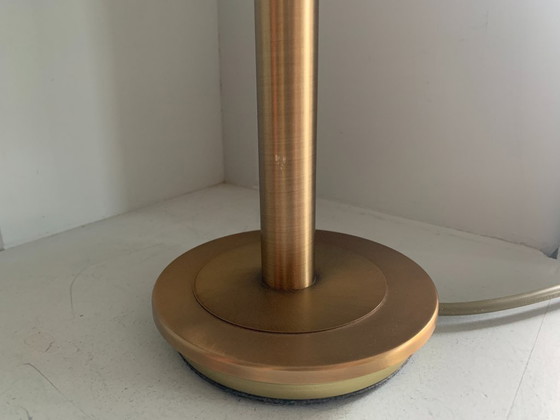 Image 1 of Highlight Trapeze Designlamp - Messing - melkglas kap -izgst