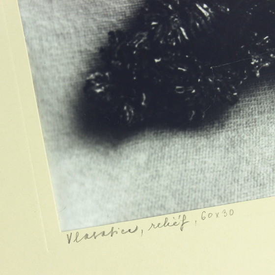 Image 1 of Set van 4 grote vintage foto's van keramisch kunstwerk door Ditta Abrahámová, Tsjecho-Slowakije 1980