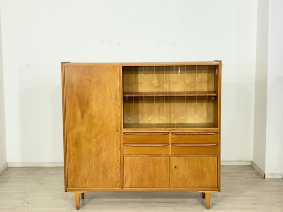 Image 1 of Vintage dressoir / vitrinekast / woonkamerkast – jaren 60