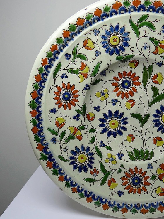 Image 1 of Thun enamel dish signed Schoch-Läderach old Swiss artisanal & rare