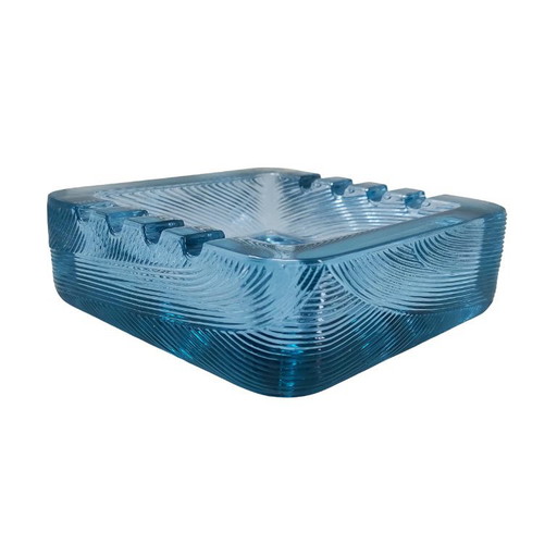 1970s Blue Ashtray by Sergio Asti for Arnolfo di Cambio. Made in Italy