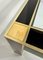 Square Coffee Table in Black Lacquer, Brass and Glass attributed to Pierre Cardin, France, 1970s (photo 8 of 9)