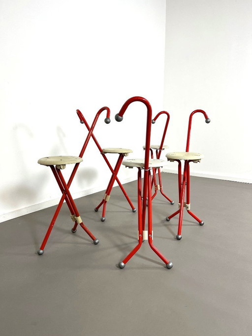 Sedie pieghevoli Ulisse, disegnate da Ivan Loss per Sandrigarden, Italia, anni '80.