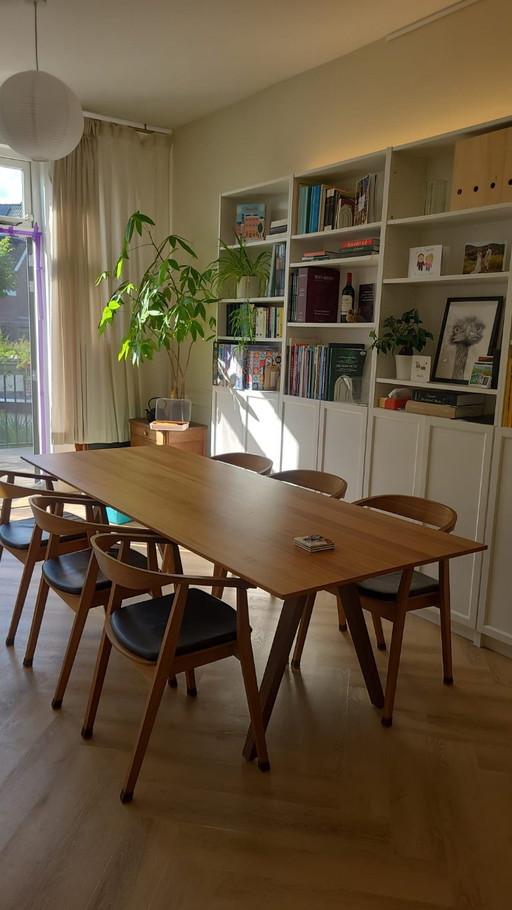 Ola Wihlborg für Ikea Stockholm Tisch und 6 Stühle – eetkamerset, Wood