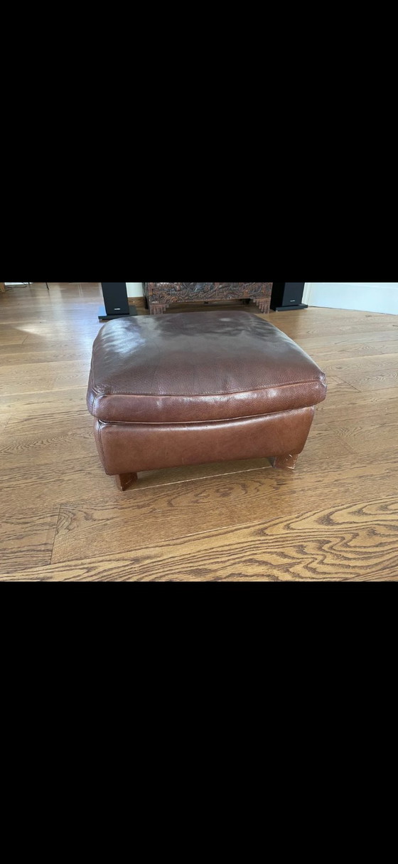 Image 1 of 2x fauteuils Molinari avec Poef Bruin