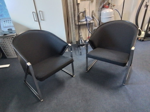 2x vintage Jouko Jarvisalo Mondi Soft Chair