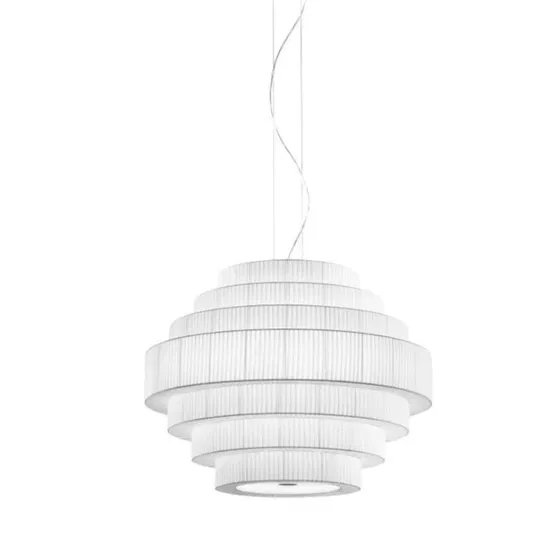 Lampada a sospensione Bover MOS 2, design bianco – Lampade a sospensione, Glass, Iron (photo 3 of 9)