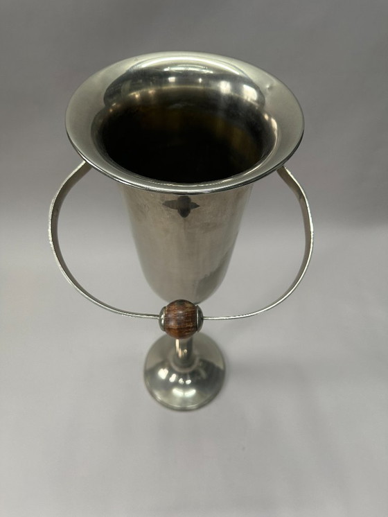 Image 1 of Enfriador de champán con pedestal – Art Déco ca. 1920