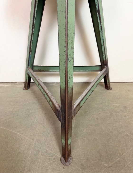 Image 1 of Sgabello da officina industriale verde, anni '60