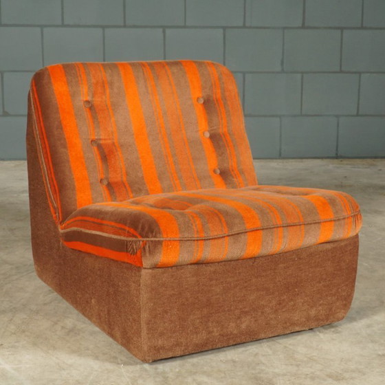 Image 1 of Midcentury modulaire zithoek/zitgroep – velours – jaren 70